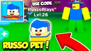 THE CREATOR GAVE ME AN EXCLUSIVE RUSSOPLAYS PET IN NOOB SIMULATOR 2!! *CODE* (Roblox)