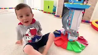 NEW Paw Patrol Toys Lookout Tower Unboxing With Chase Marshall Sky Rubble Rocky Zuma