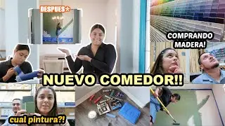 SE VIENEN CAMBIOS‼️ POR FIN PINTANDO LA PARED DE NUESTRO COMEDOR 😱