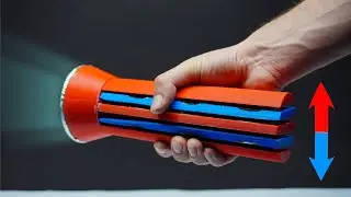 No Battery Needed! - FlashLight powered by hand pressure (piezoelectric generator)