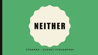 Neither (of) – неопределенное местоимение – Beginner – A1