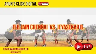 D.B JAIN CHENNAI  VS  JEYASEKAR B - ROUND 2 SEMI FINAL  LIVE | MUPPULIVETTI