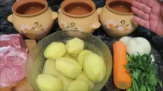 🍲🍴🍅жаркое🍅 картошка в горшочках 🍅рецепт 🍗🍲🍴канал  В СТРАНЕ ЧУДЕС 🍅🍗🍲🍴