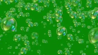 Bubbles Green Screen - Motion Graphics Animated Background Video HD