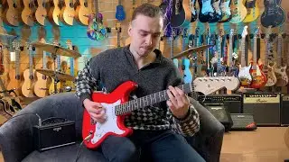Fender Squier MM Strat HT Red || Metallica - Enter Sandman (Short Demo) 