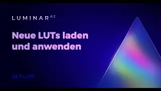 Luminar AI FAQ: Wie kann ich eine neue LUT herunterladen und anwenden?
