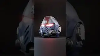 Blender Space Marine Helmet Turntable Animation | 