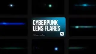 Cyberpunk HUD Lens Flares for After Effects Template Download
