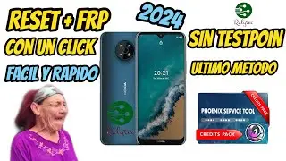 Hard Reset + FRP Nokia G50 TA-1367 ||Sin TestPoint || Cualquier seguridad  || Phoenix Service tool