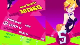 Muse Dash - [with U] -「10✰」- 1 Miss - 96.62% silver S