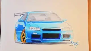 Skyline GTR R34 Skeching