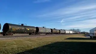 CSX J782 With SD50-3 at Piqua, Ohio (with radio chatter.)