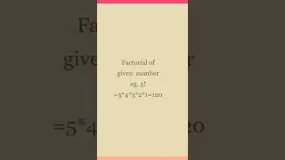 How to find factorial of any number 🤔🤔 in c++ #c2 coding #shorts#viral #codehack #learntocode #c++