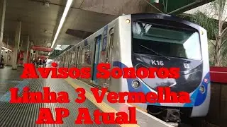 Avisos Sonoros | Linha 3 Vermelha {Antigo - Ana Martins/Inglês}