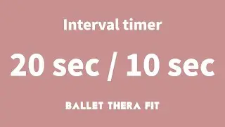⏱️ 타이머 20/10 [ Interval timer - 20 sec / 10 sec ]