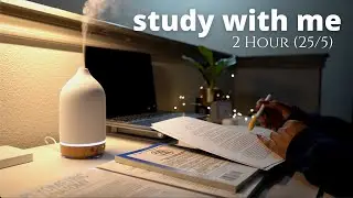 2-Hour Study With Me | Lofi + Rain 🌧 Pomodoro 25/5