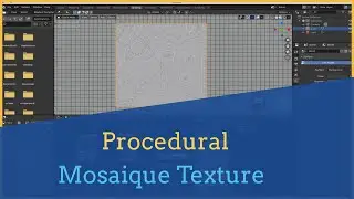 How to make quick procedural mosaique texture in blender 2.8