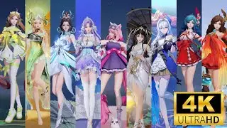 Honor of Kings All Da Qiao Costumes/Skins Animation S35