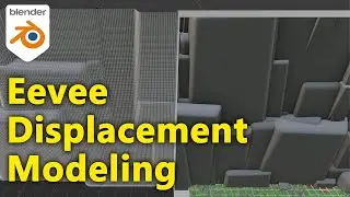 Eevee Displacement Shader for Environment Modeling - Cool Technique [Blender]