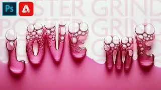 Easy Adobe Firefly AI Bubble Type Effect & Photoshop