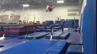Anna LeRoy Class of 2019 Level 10 Back Handspring Double Full Beam Dismount