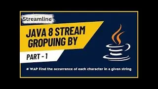 Java porgram to count the occurance of each character by using java 8 grouping clause