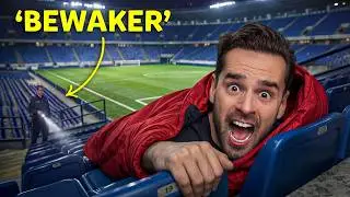 Overnachten In Een Gesloten Voetbalstadion! (Verstoppen)