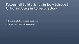 Build a Script Episode 3