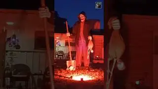 " IT'S HALLOWEEN. EVERYONE IS ENTITLED TO ONE GOOD SCARE. " SHERIFF L. BRACKETT " HALLOWEEN ".