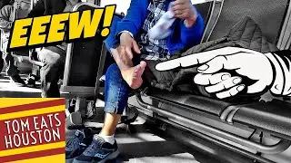 Disgusting! Woman Cleans Feet on Bus