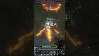 Incinerate lvl 200 Tormented Varshan - Season 4 Diablo 4 #shorts #diablo4 #sorcerer