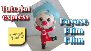 Como hacer payaso PLIM PLIM en porcelana fria rápido #payasoplimplim #coldporcelainclay