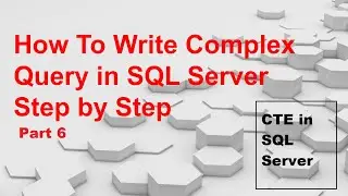 Common Table Expression (CTE)  In SQL Server Part 1 | Coding Era