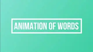WORD ANIMATION IN HTML AND CSS