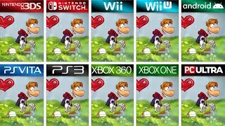 Rayman Origins in All Platforms: (Side by Side) 4K