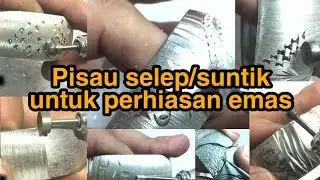 Cara Selep / Ukir mesin suntik Perhiasan Emas Motif Sederhana #1