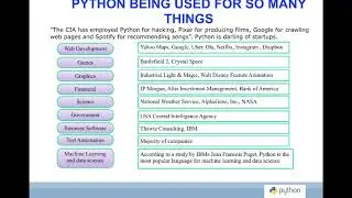 Why Python and Why this course