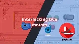 Interlocking Two Motors Using DVP14SS2 and HMI design.