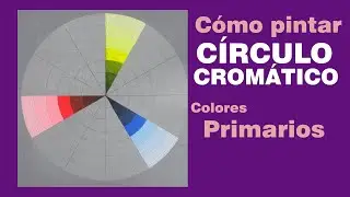 CIRCULO CROMÁTICO 2 paso a paso. Colores Primarios. Amarillo, azul y rojo; Rueda de color