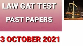 Law Gat Test past papers 3 October 2021|@Law_Gat_test_past_papers_3_october_2021|Law Gat