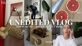 how i'm really feeling, low self-confidence, cute haul to feel better + normal days | UNEDITED VLOG