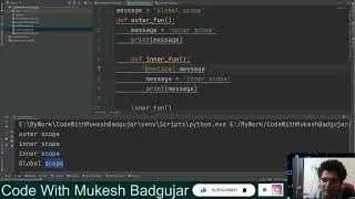 Python Pro Tips 4 | Python nonlocal Scopes | nonlocal keyword advance python | Advance in Variable