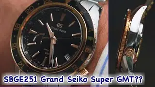 Grand Seiko SBGE251 - Super GMT - Steel and GOLD