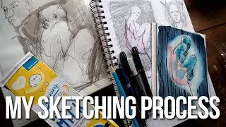 MY SKETCHING PROCESS + Banggood Review - PART 1 of my Creative Process