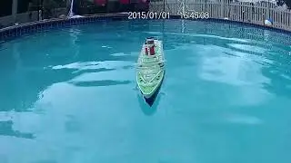 SS United States Sinking Model - Underwater Camera Test.  RAW Footage behind the scenes @ourdogzippy