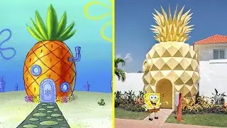 Spongebob Houses and Foods In Real Life