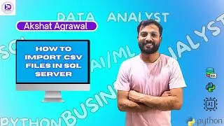 How to import  csv files to sql server