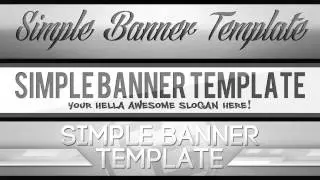 Simple Professional & Clean Youtube Banner Template (Backgrounds) PSD