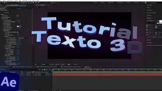 COMO FAZER ANIMAÇÃO DE TEXTO 3D ELEMENT [AFTER EFFECTS]