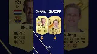FC Barcelona FIFA 21 vs FC 24 ! #fifa #ratingyourteams #football #fc24